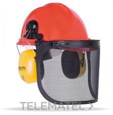 MARCA - Kit forestal (Casco + Visor rejilla + adpatador + orejera)