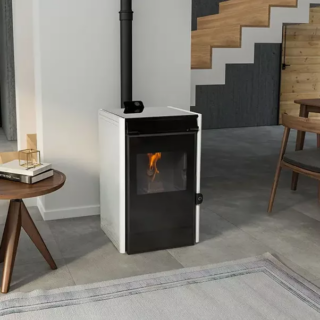 ECOFOREST - ESTUFA PELLET ECOFOREST CRETA COD.  6KW NEGRA